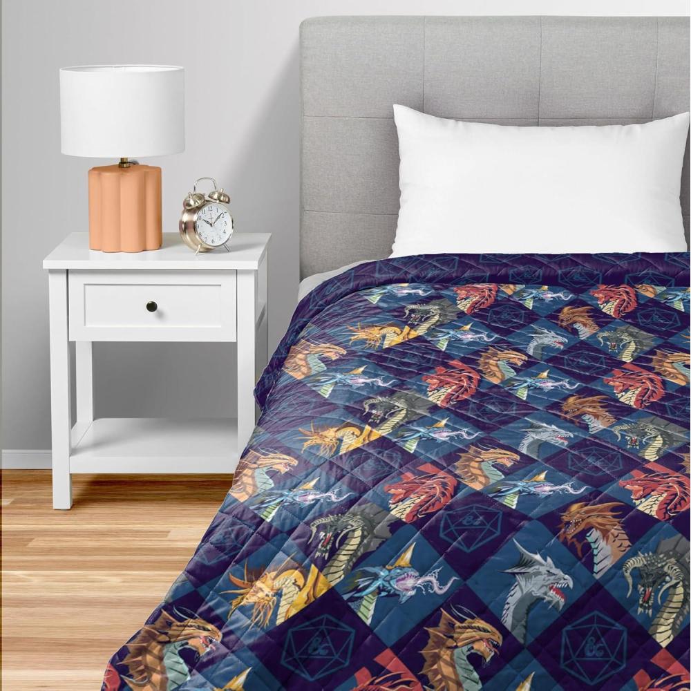 imageNorthwest Bluey Balloon Celebration Quilted Throw Blanket Official Cartoon Throw Blanket Featuring Bluey for Adults Boys Girls Bed Couch or Playroom 60 x 80 InchesDragons and Dive