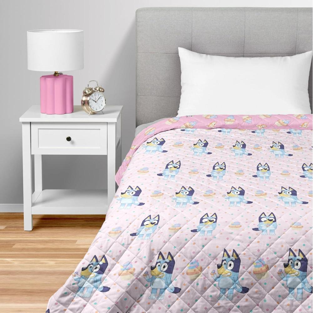 imageNorthwest Bluey Balloon Celebration Quilted Throw Blanket Official Cartoon Throw Blanket Featuring Bluey for Adults Boys Girls Bed Couch or Playroom 60 x 80 InchesCupcake Stars