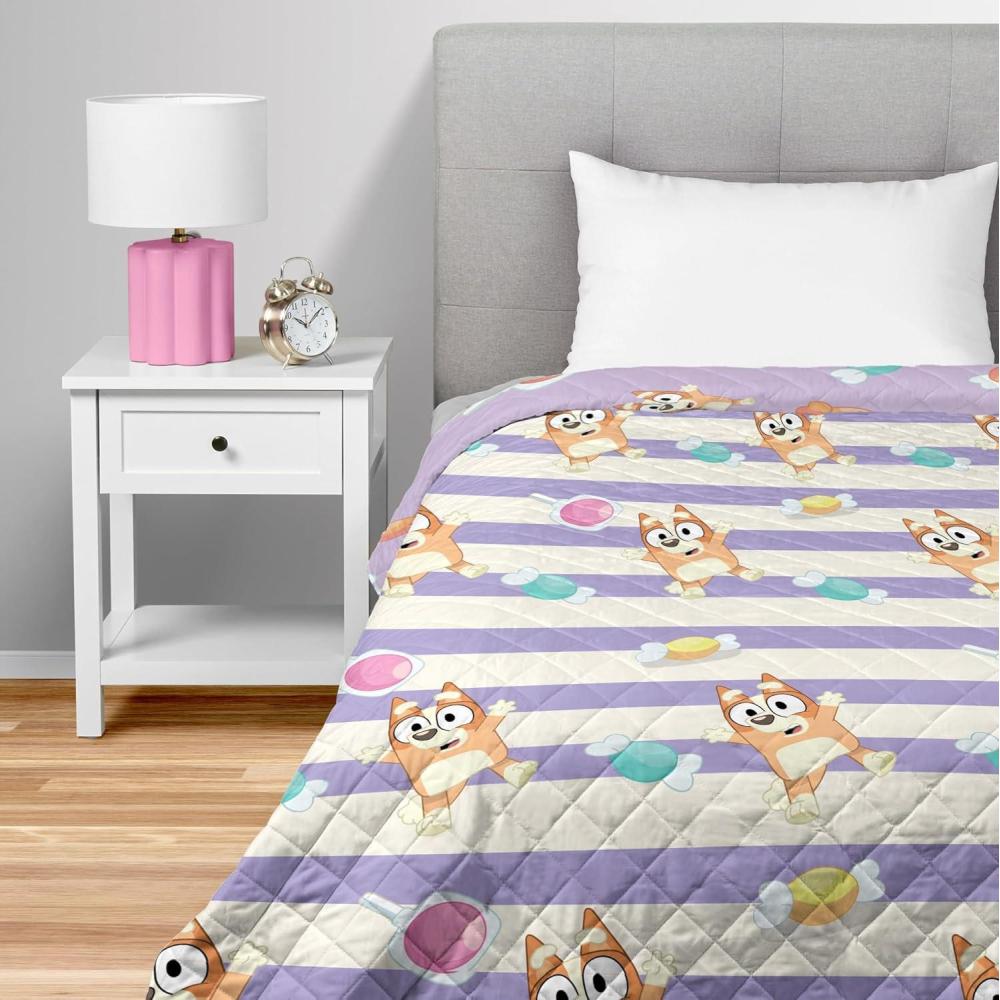 imageNorthwest Bluey Balloon Celebration Quilted Throw Blanket Official Cartoon Throw Blanket Featuring Bluey for Adults Boys Girls Bed Couch or Playroom 60 x 80 InchesBingo Candy Land