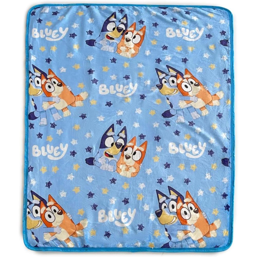 imageNorthwest Bluey Silk Touch Sherpa Throw Blanket 50quot x 60quot Christmas SweaterHappy Times