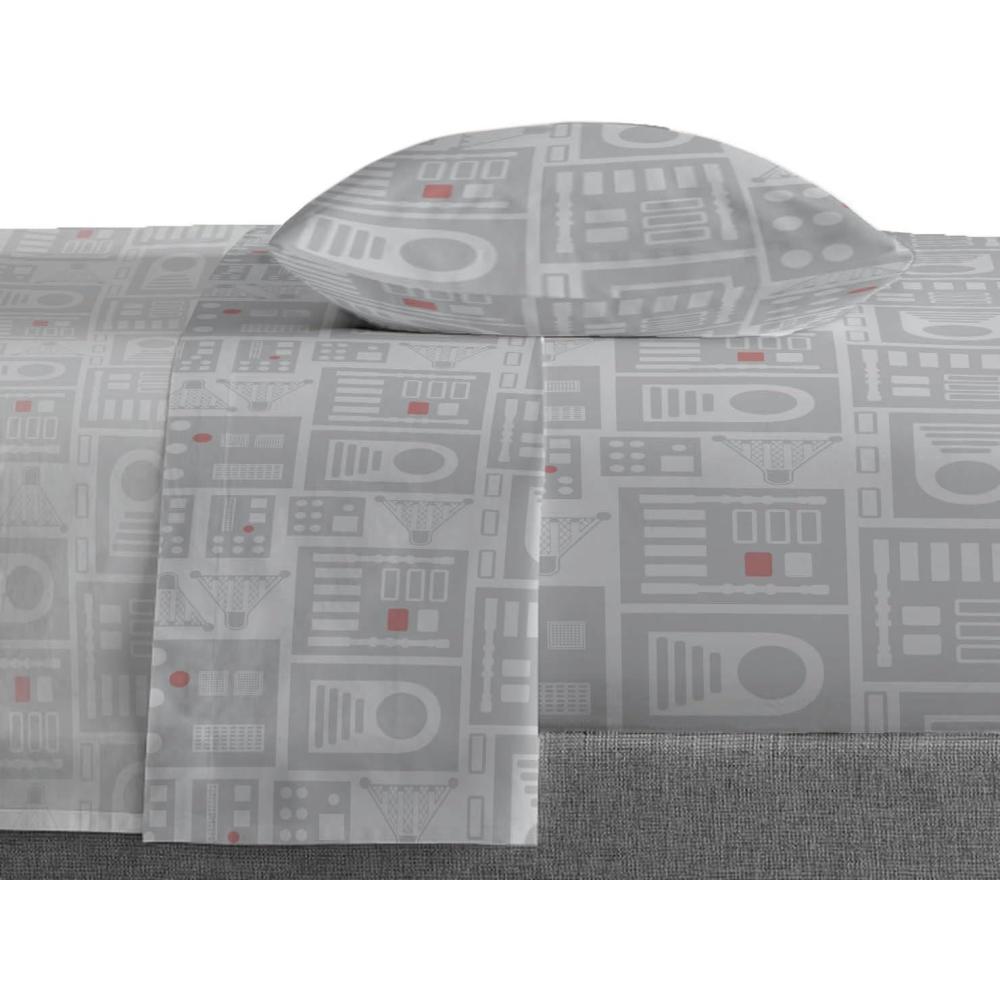 imageSaturday Park Bluey and Bingo Rainbow Clouds Twin Sheet Set 3 Piece 100 Organic Cotton Sheets with Pillow Cover GOTS ampamp OekoTEX CertifiedGrey Star Wars