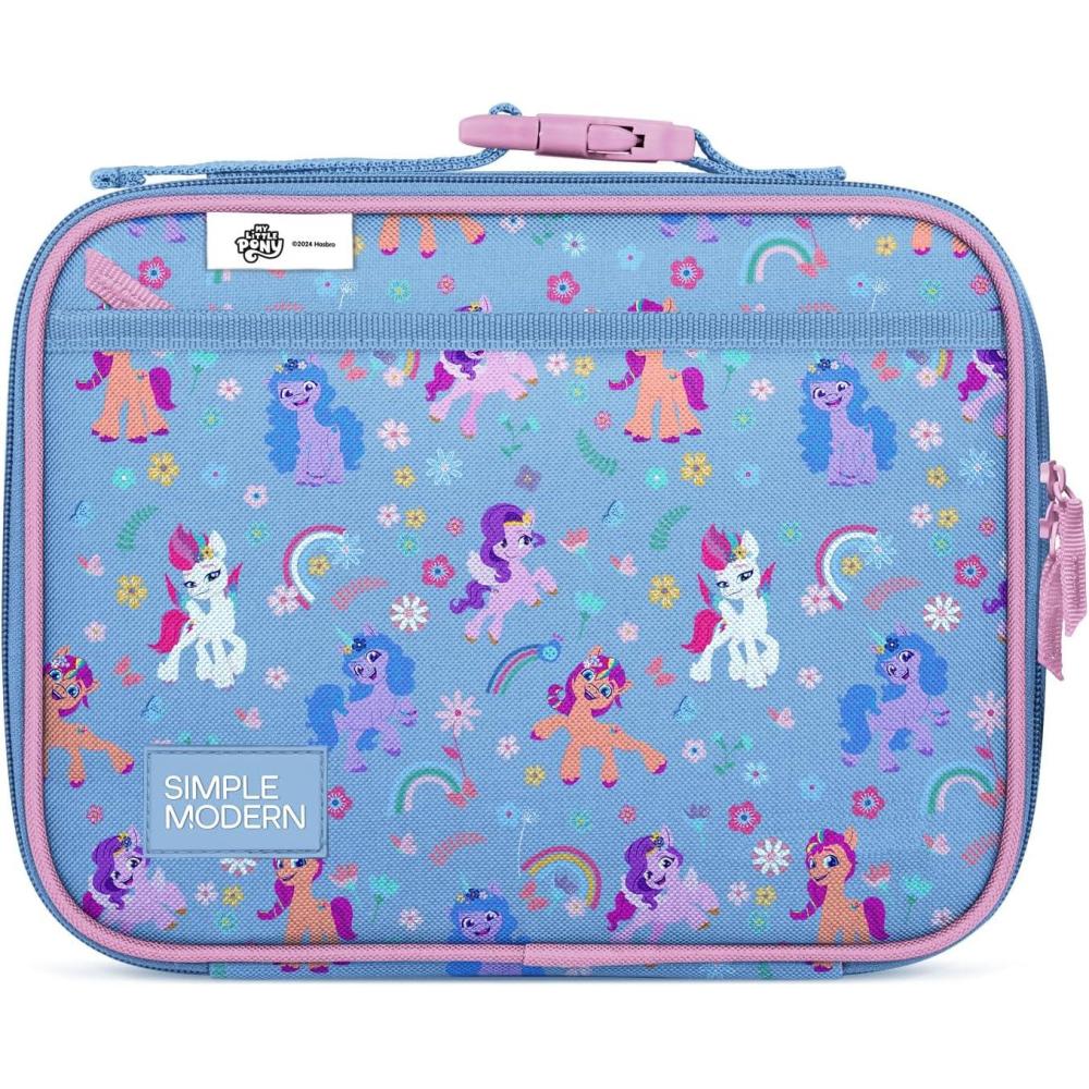 imageSimple Modern Bluey Kids Lunch Box for Toddler  Reusable Insulated Bag for Girls  Meal Containers for School with Exterior and Interior Pockets  Hadley Collection  Bluey SkyMy Little Pony Garden of Rainbows