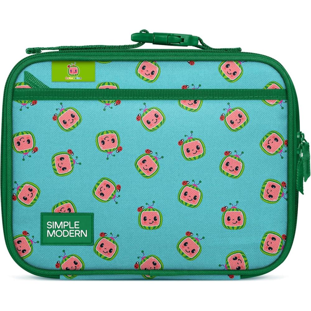 imageSimple Modern Bluey Kids Lunch Box for Toddler Reusable Insulated Bag for Girls Meal Containers for School with Exterior and Interior Pockets Hadley Collection Bluey SkyCoComelon Watermelons