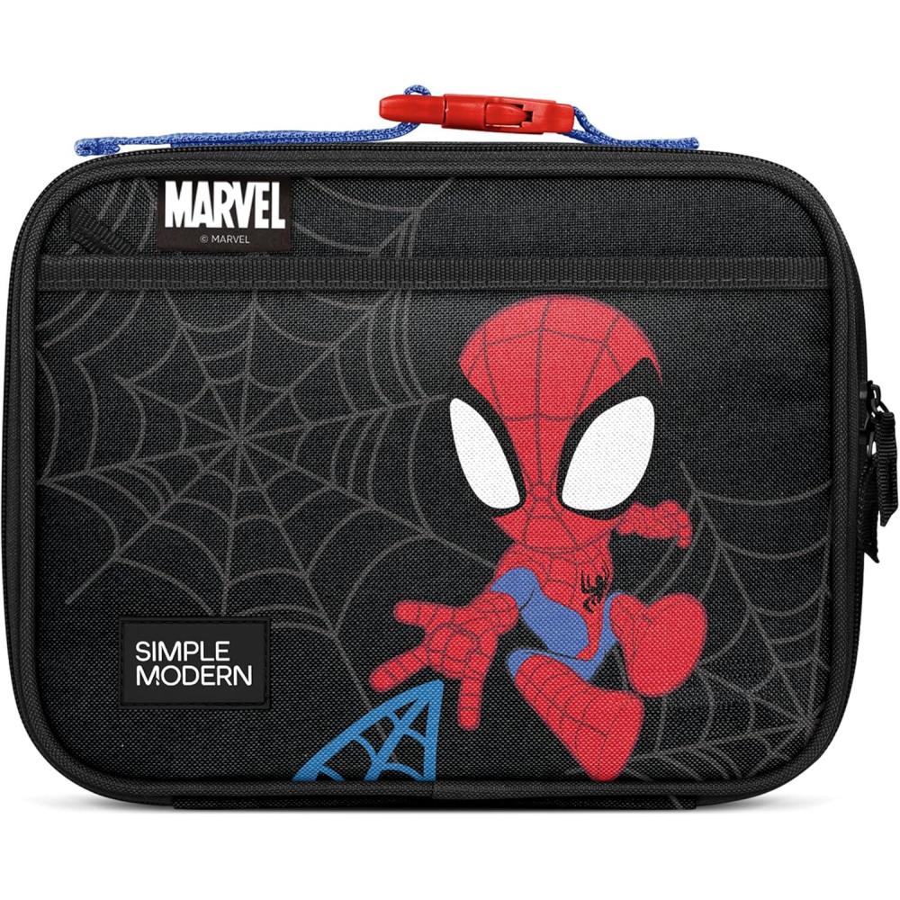 imageSimple Modern Bluey Kids Lunch Box for Toddler  Reusable Insulated Bag for Girls  Meal Containers for School with Exterior and Interior Pockets  Hadley Collection  Bluey SkyMarvel Spidey Kid