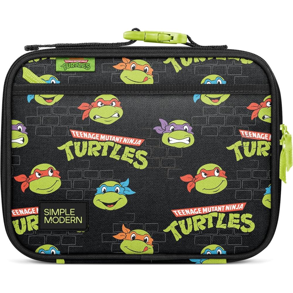 imageSimple Modern Bluey Kids Lunch Box for Toddler Reusable Insulated Bag for Girls Meal Containers for School with Exterior and Interior Pockets Hadley Collection Bluey SkyTMNT Turtles Unite
