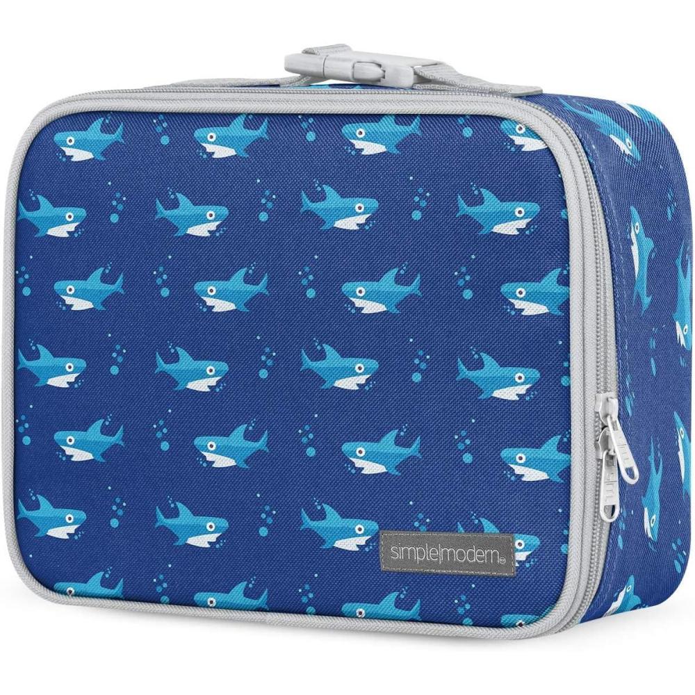 imageSimple Modern Bluey Kids Lunch Box for Toddler  Reusable Insulated Bag for Girls  Meal Containers for School with Exterior and Interior Pockets  Hadley Collection  Bluey SkyShark Bite