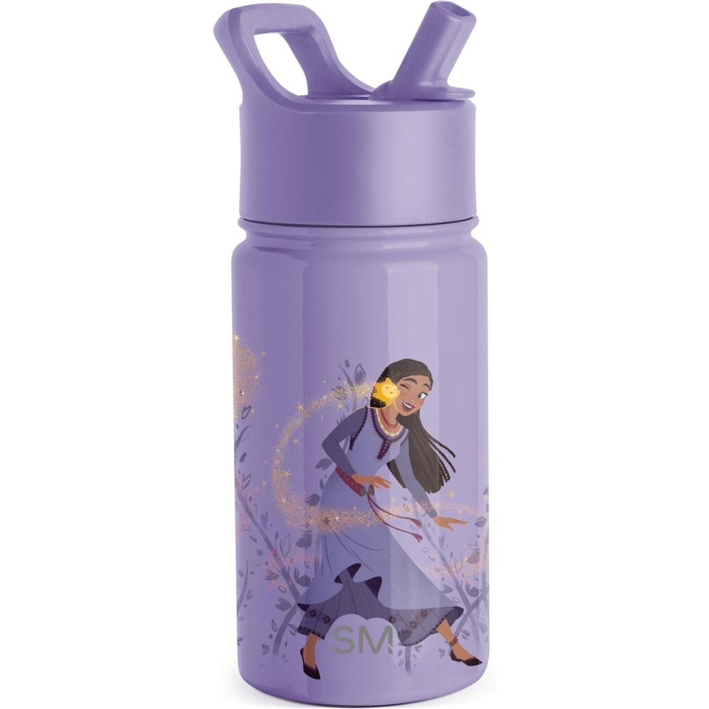 imageSimple Modern Kids Summit Water Bottle with Straw Lid Bluey 14oz Stainless Steel Cup Insulated Tumbler for Toddlers School Bluey CheckmateDisney WishAshas Adventure