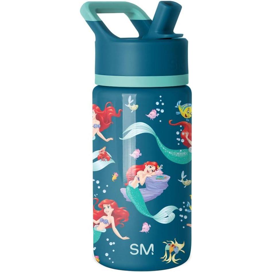 imageSimple Modern Kids Summit Water Bottle with Straw Lid Bluey 14oz Stainless Steel Cup Insulated Tumbler for Toddlers School Bluey CheckmateDisneyAriels Day Dream