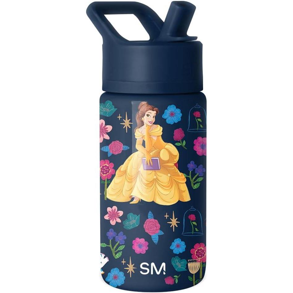 imageSimple Modern Kids Summit Water Bottle with Straw Lid Bluey 14oz Stainless Steel Cup Insulated Tumbler for Toddlers School Bluey CheckmateDisneyBelles Garden