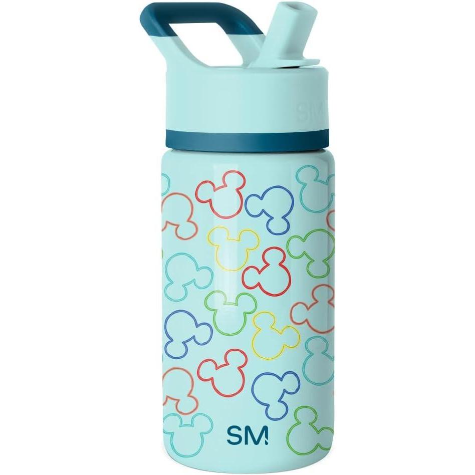 imageSimple Modern Kids Summit Water Bottle with Straw Lid Bluey 14oz Stainless Steel Cup Insulated Tumbler for Toddlers School Bluey CheckmateDisneyCheers to Mickey Ears