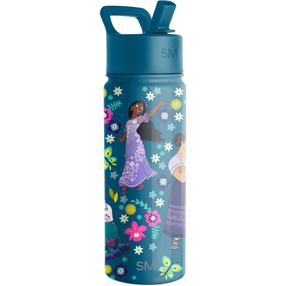 imageSimple Modern Kids Summit Water Bottle with Straw Lid Bluey 14oz Stainless Steel Cup Insulated Tumbler for Toddlers School Bluey CheckmateDisneyEncanto