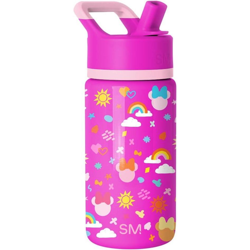 imageSimple Modern Kids Summit Water Bottle with Straw Lid Bluey 14oz Stainless Steel Cup Insulated Tumbler for Toddlers School Bluey CheckmateDisneyMinnie Doodle