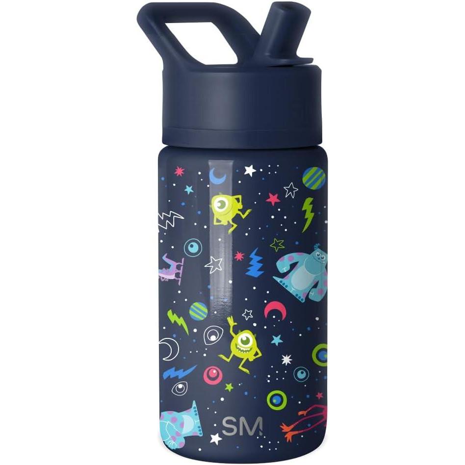 imageSimple Modern Kids Summit Water Bottle with Straw Lid Bluey 14oz Stainless Steel Cup Insulated Tumbler for Toddlers School Bluey CheckmateDisneyPixar Monsters Inc Dream Team