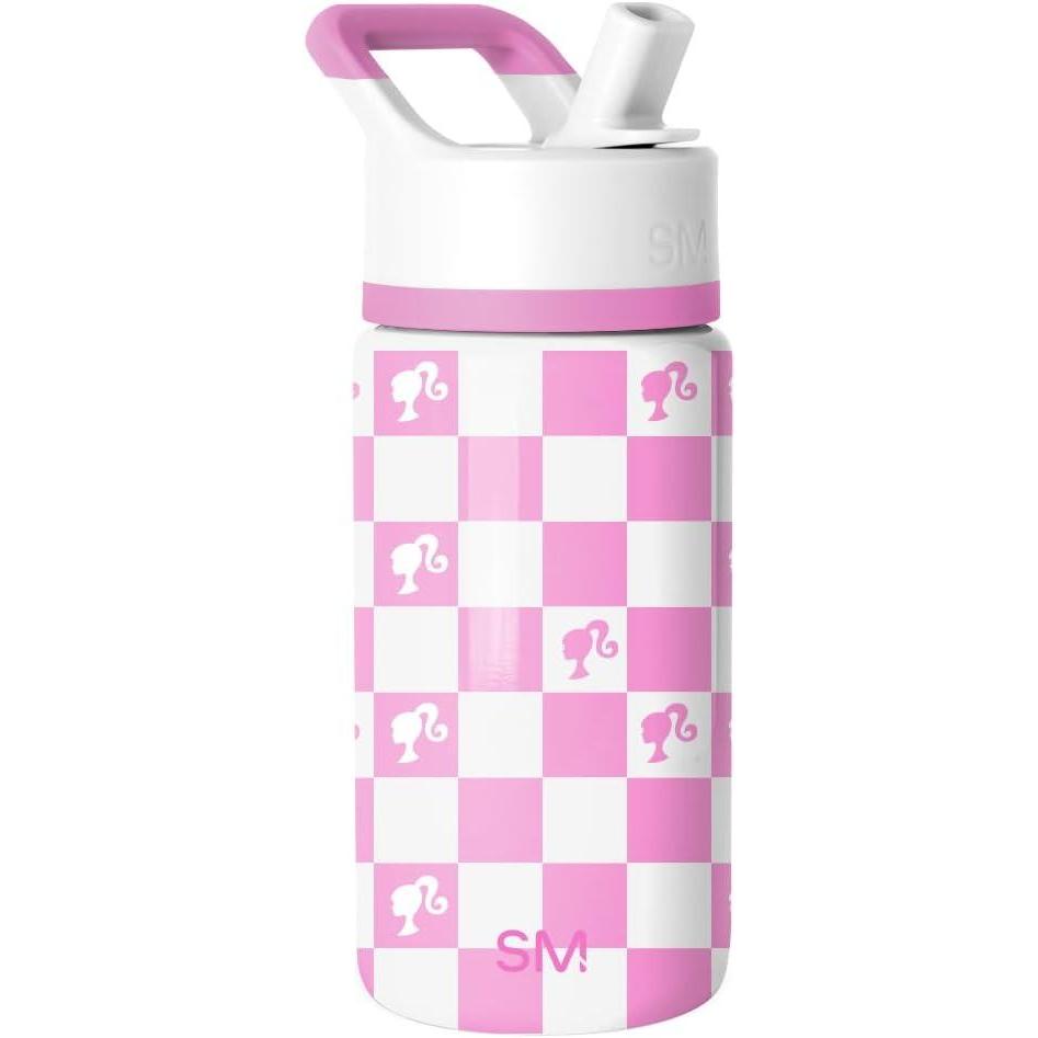 imageSimple Modern Kids Summit Water Bottle with Straw Lid Bluey 14oz Stainless Steel Cup Insulated Tumbler for Toddlers School Bluey CheckmateMattel Barbie Checkmate