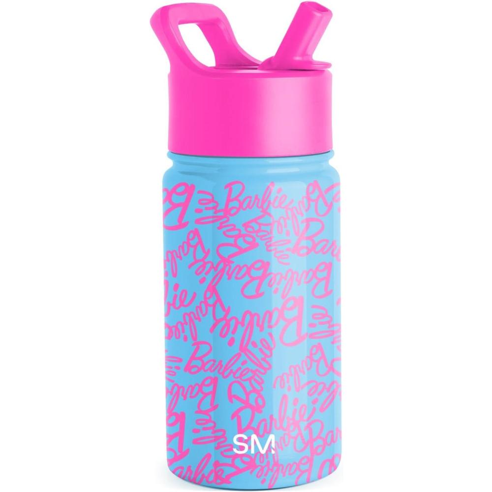 imageSimple Modern Kids Summit Water Bottle with Straw Lid Bluey 14oz Stainless Steel Cup Insulated Tumbler for Toddlers School Bluey CheckmateMattel Barbie Cursive