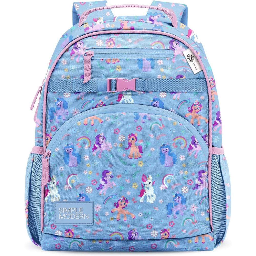 imageSimple Modern Medium Bluey Toddler Backpack for School Girls and Boys Kindergarten Elementary Kids Backpack Fletcher Collection Kids 15quot tall Bluey SkyMy Little Pony Garden of Rainbows