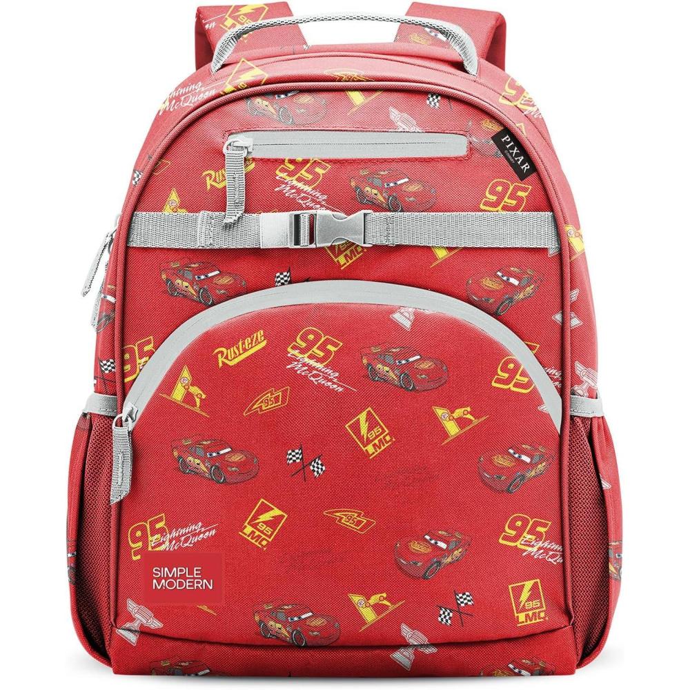 imageSimple Modern Medium Bluey Toddler Backpack for School Girls and Boys Kindergarten Elementary Kids Backpack Fletcher Collection Kids 15quot tall Bluey SkyDisney Cars Lightning Speed