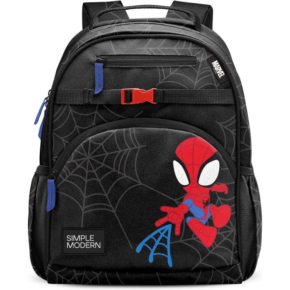imageSimple Modern Medium Bluey Toddler Backpack for School Girls and Boys Kindergarten Elementary Kids Backpack Fletcher Collection Kids 15quot tall Bluey SkyMarvel Spidey Kid