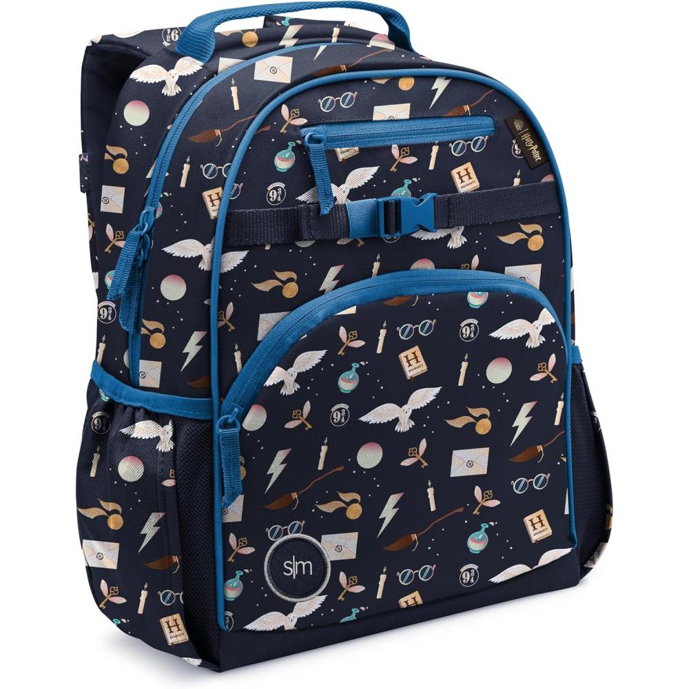 imageSimple Modern Medium Bluey Toddler Backpack for School Girls and Boys Kindergarten Elementary Kids Backpack Fletcher Collection Kids 15quot tall Bluey SkyHarry Potter Magical Mashup
