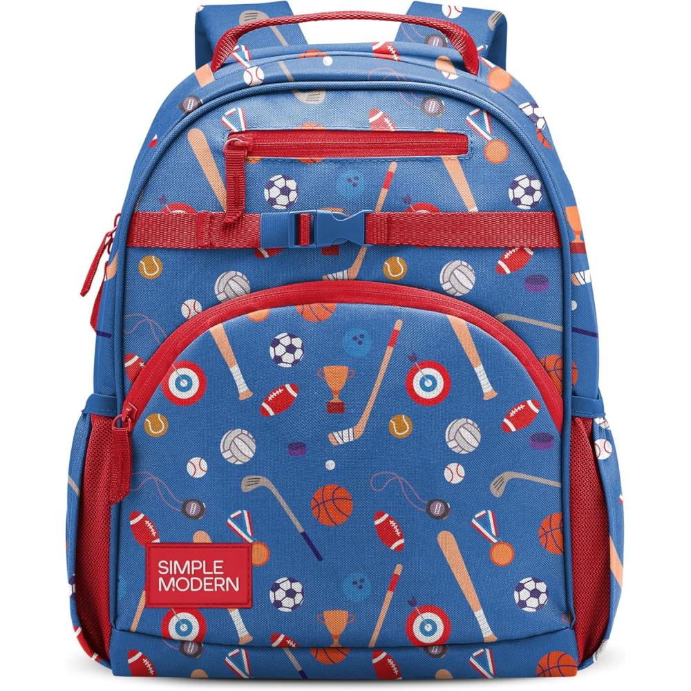 imageSimple Modern Medium Bluey Toddler Backpack for School Girls and Boys Kindergarten Elementary Kids Backpack Fletcher Collection Kids 15quot tall Bluey SkySports Balls