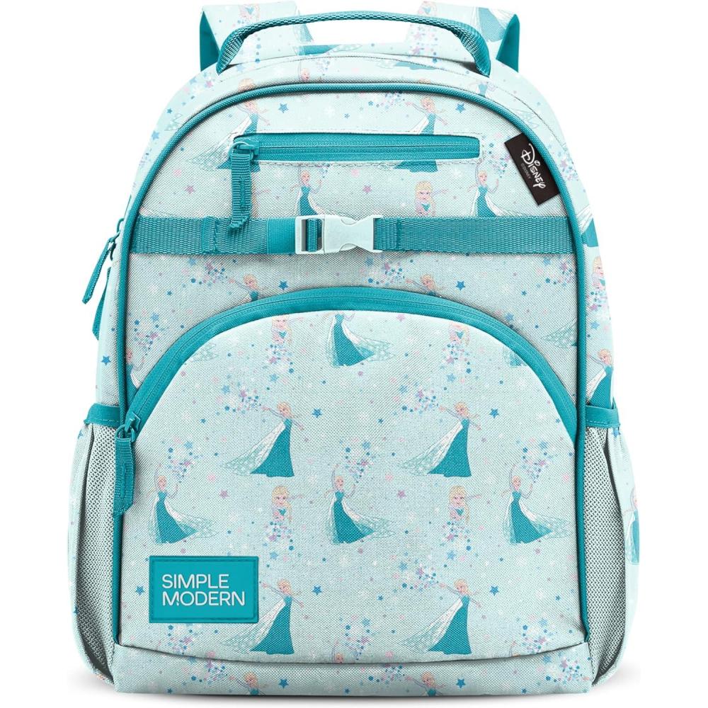 imageSimple Modern Medium Bluey Toddler Backpack for School Girls and Boys Kindergarten Elementary Kids Backpack Fletcher Collection Kids 15quot tall Bluey SkyDisney Frozen Elsas Snowflake