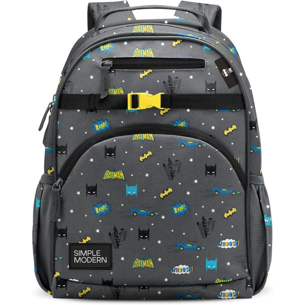 imageSimple Modern Medium Bluey Toddler Backpack for School Girls and Boys Kindergarten Elementary Kids Backpack Fletcher Collection Kids 15quot tall Bluey SkyDc Batman Pow