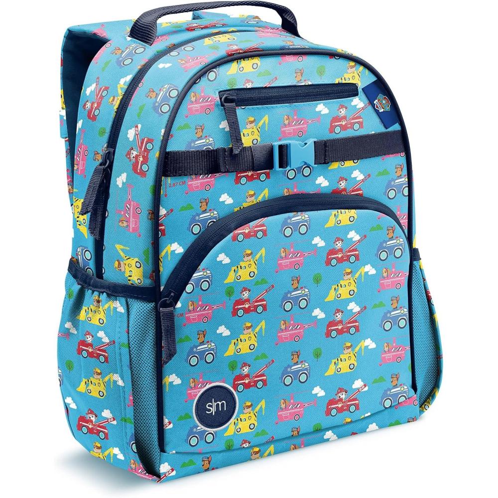 imageSimple Modern Medium Bluey Toddler Backpack for School Girls and Boys Kindergarten Elementary Kids Backpack Fletcher Collection Kids 15quot tall Bluey SkyViacom Paw Patrol Adventures