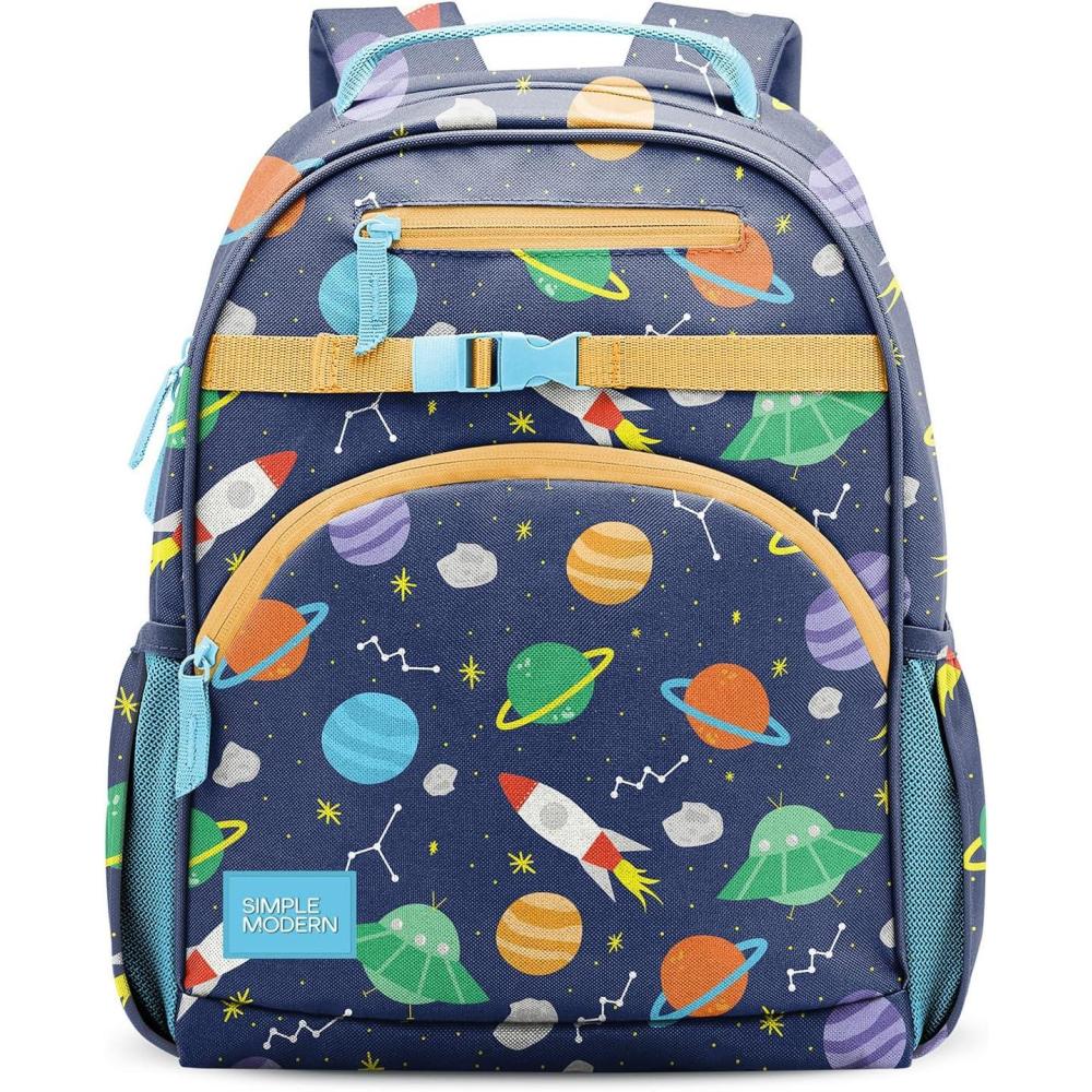 imageSimple Modern Medium Bluey Toddler Backpack for School Girls and Boys Kindergarten Elementary Kids Backpack Fletcher Collection Kids 15quot tall Bluey SkyOuter Space