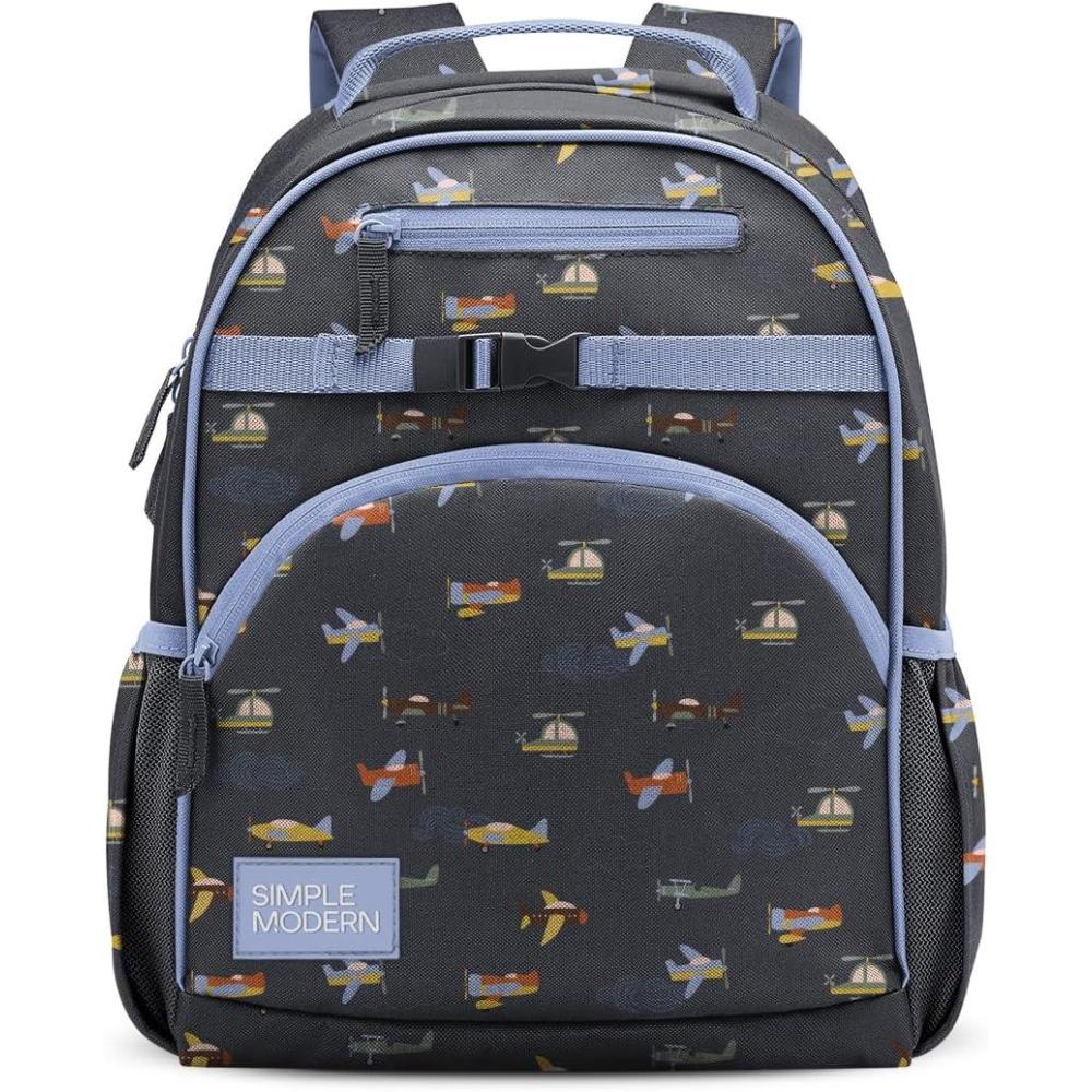 imageSimple Modern Medium Bluey Toddler Backpack for School Girls and Boys Kindergarten Elementary Kids Backpack Fletcher Collection Kids 15quot tall Bluey SkyWheels Up