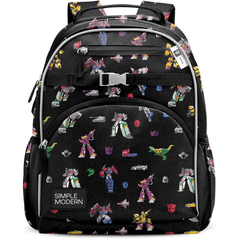 imageSimple Modern Medium Bluey Toddler Backpack for School Girls and Boys Kindergarten Elementary Kids Backpack Fletcher Collection Kids 15quot tall Bluey SkyTransformers Block Nation