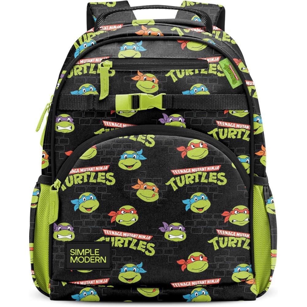 imageSimple Modern Medium Bluey Toddler Backpack for School Girls and Boys Kindergarten Elementary Kids Backpack Fletcher Collection Kids 15quot tall Bluey SkyTmnt Turtles Unite
