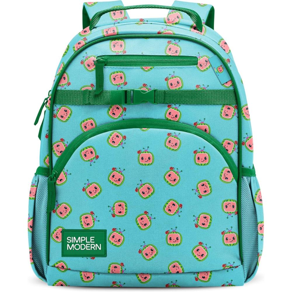 imageSimple Modern Medium Bluey Toddler Backpack for School Girls and Boys Kindergarten Elementary Kids Backpack Fletcher Collection Kids 15quot tall Bluey SkyCocomelon Watermelons