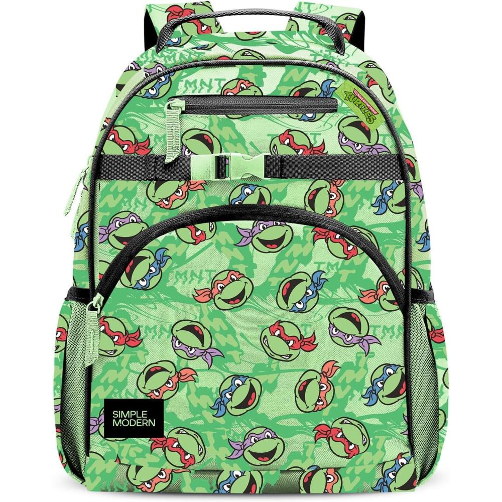 imageSimple Modern Medium Bluey Toddler Backpack for School Girls and Boys Kindergarten Elementary Kids Backpack Fletcher Collection Kids 15quot tall Bluey SkyTmnt Mutant Ooze
