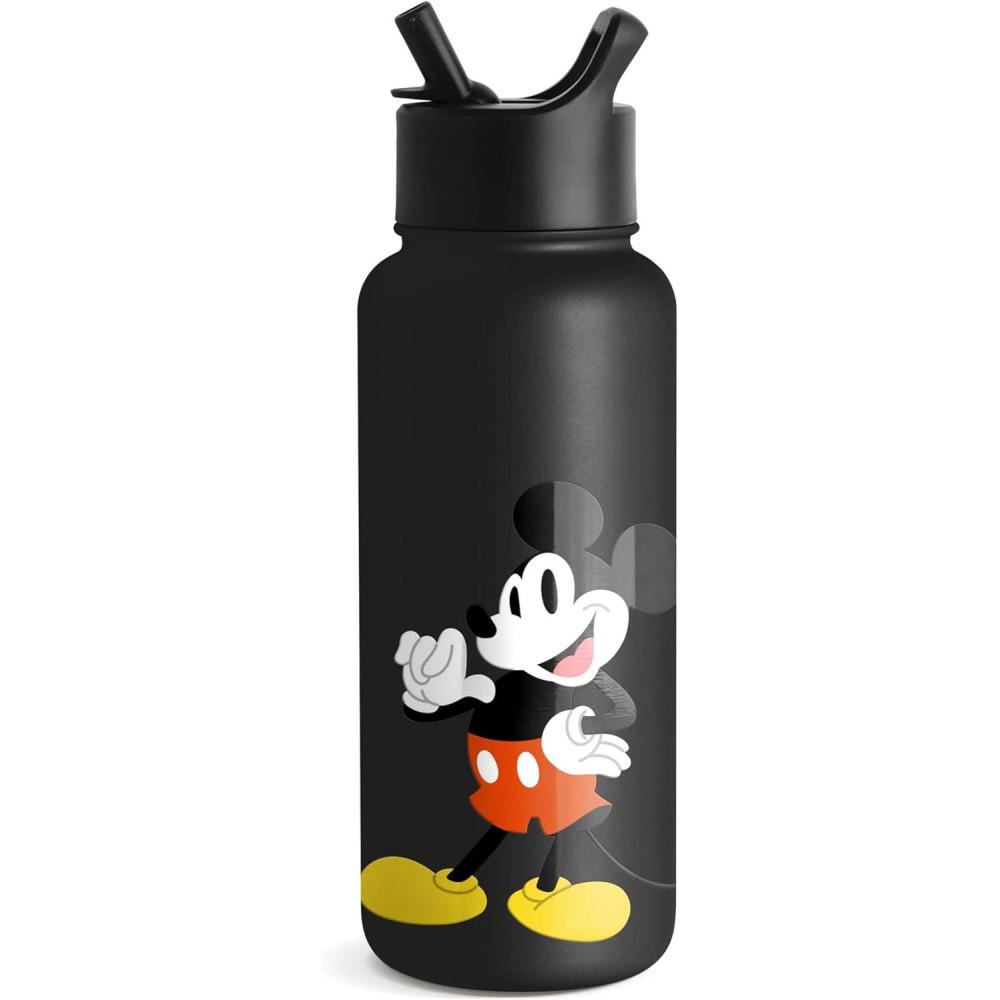 imageSimple Modern Summit Water Bottle with Straw Lid Bluey 30oz Leak Proof Stainless Steel Insulated Cup Gifts for Her Him Bluey StripesDisney Its Me Mickey