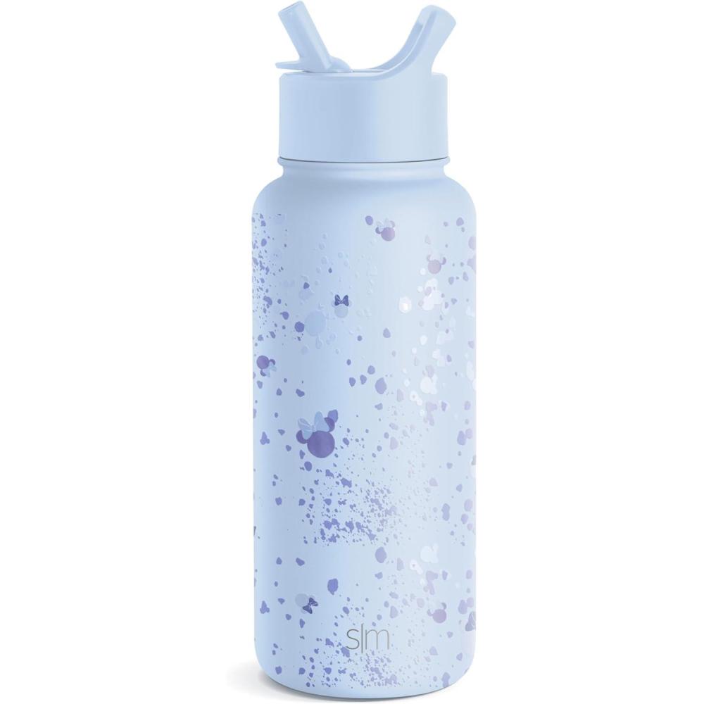 imageSimple Modern Summit Water Bottle with Straw Lid Bluey 30oz Leak Proof Stainless Steel Insulated Cup Gifts for Her Him Bluey StripesDisney Minnie Specktacular