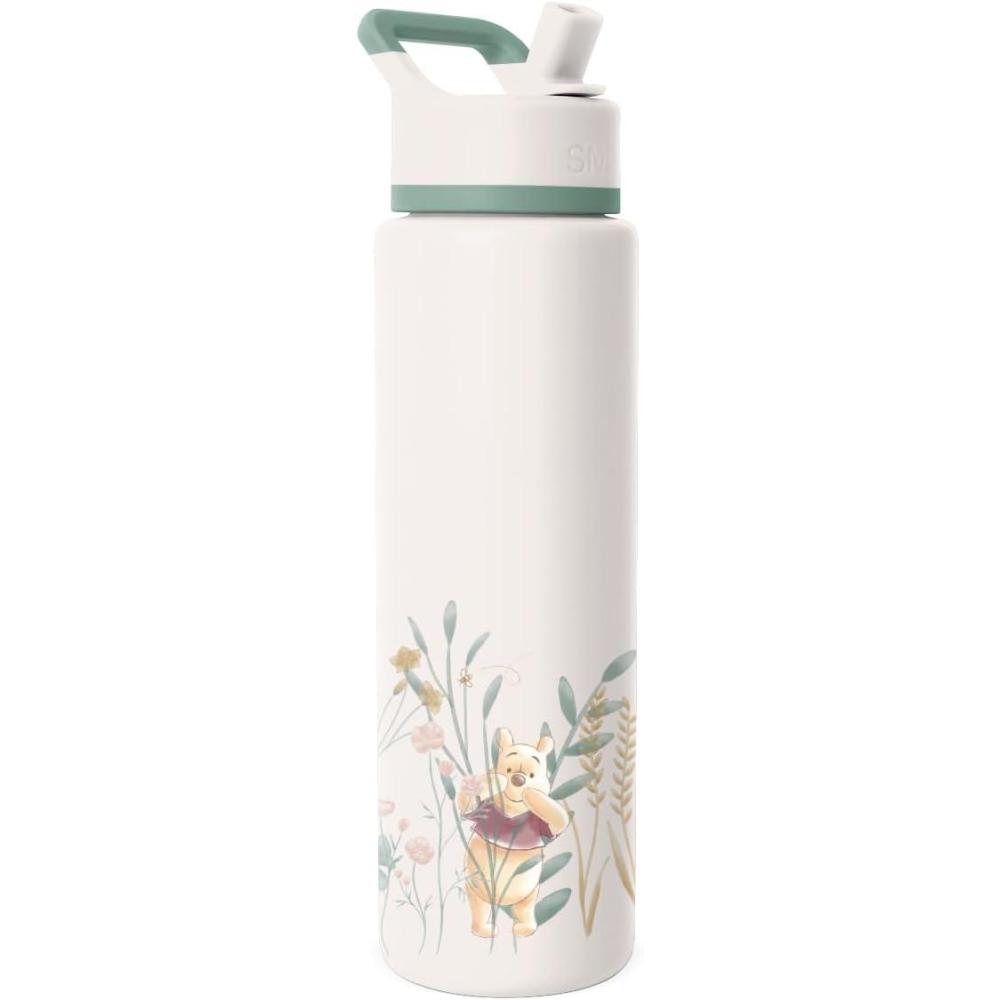 imageSimple Modern Summit Water Bottle with Straw Lid Bluey 30oz Leak Proof Stainless Steel Insulated Cup Gifts for Her Him Bluey StripesDisney Winnie the Pooh in the Wilderness