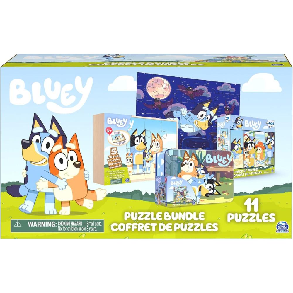 imageSpin Master Games Bluey Puzzles 2Pack 36 Pieces Kids Puzzles Bluey Toys Preschool Puzzles for Ages 3 ampamp UpPuzzle Bundle