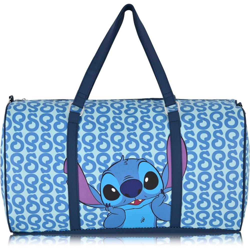 imageStitch Minnie Mickey Pooh Harry Potter or Jack Skellington 16quot Leather Mini Travel Bag Duffle Bag Overnight BagStitch