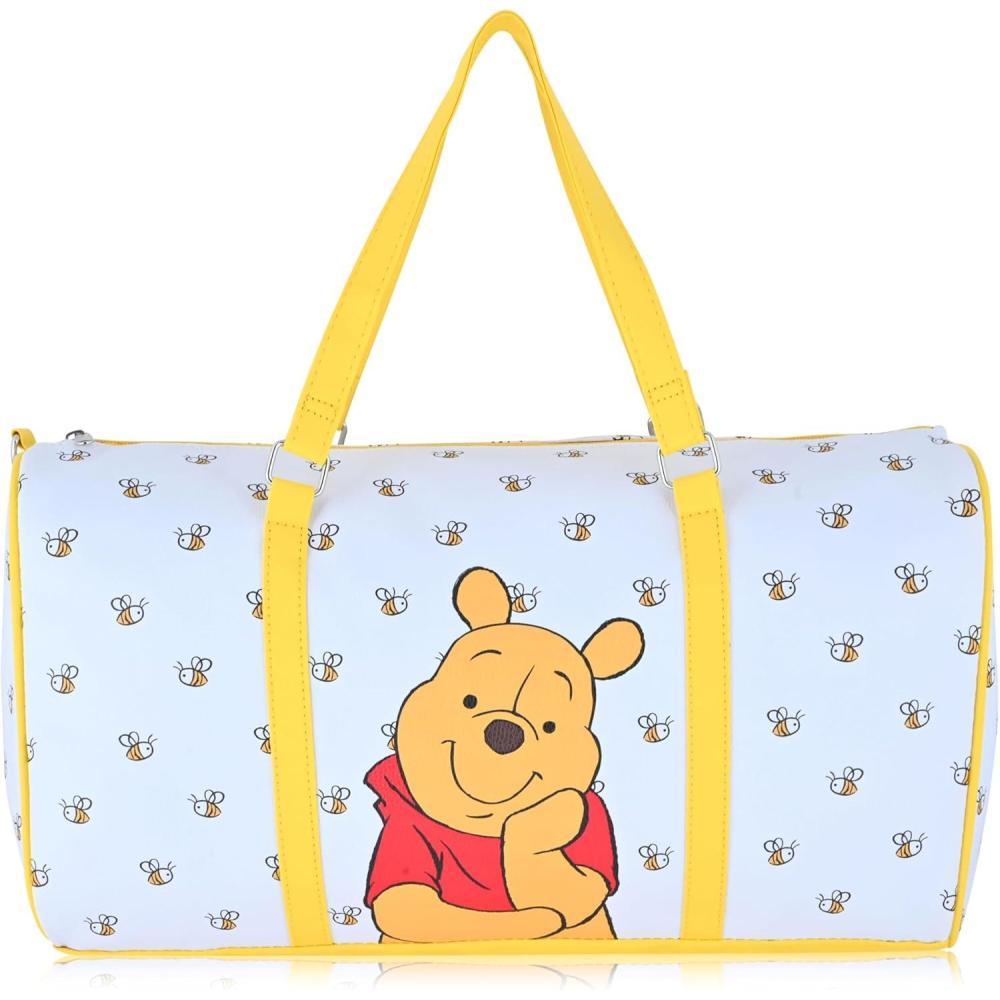 imageStitch Minnie Mickey Pooh Harry Potter or Jack Skellington 16quot Leather Mini Travel Bag Duffle Bag Overnight BagWinnie the Pooh