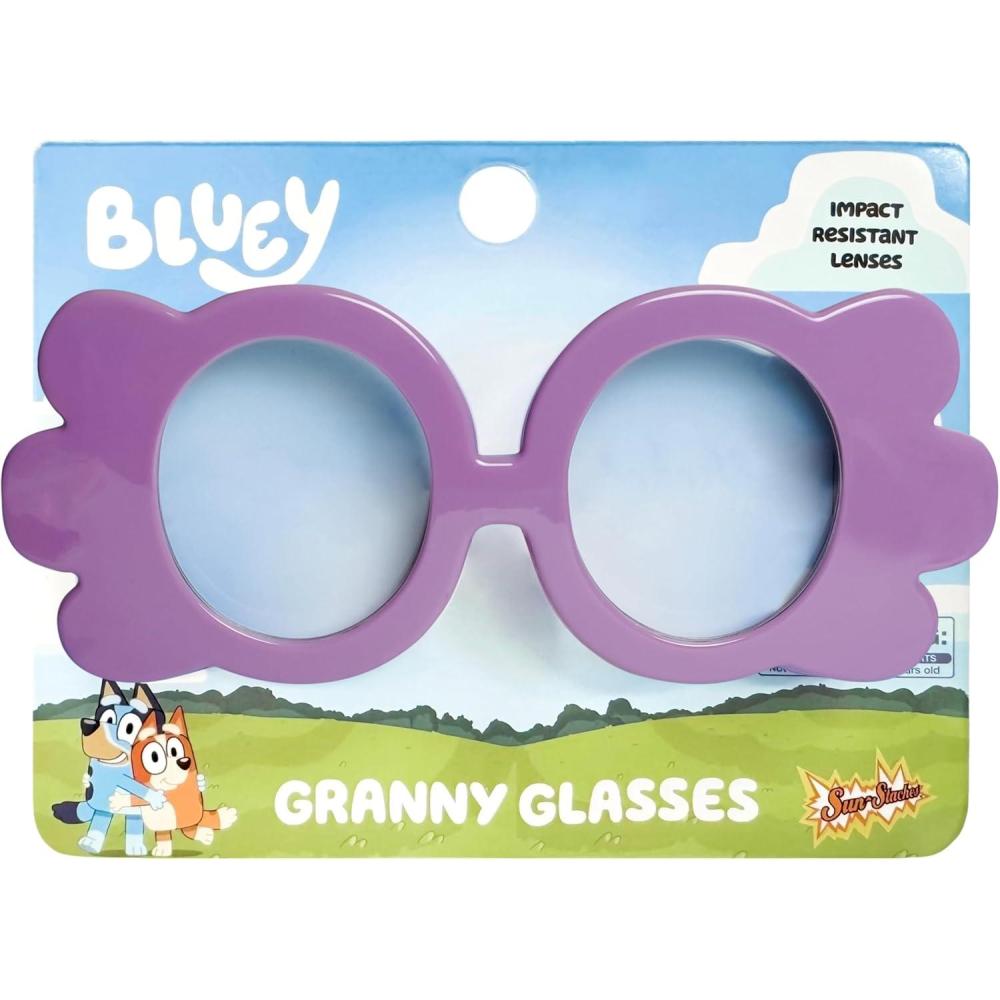 imageSunStaches BLUEY Granny Glasses Officially Licensed Bluey Dress Up Clear Lenses Adult or Child Size