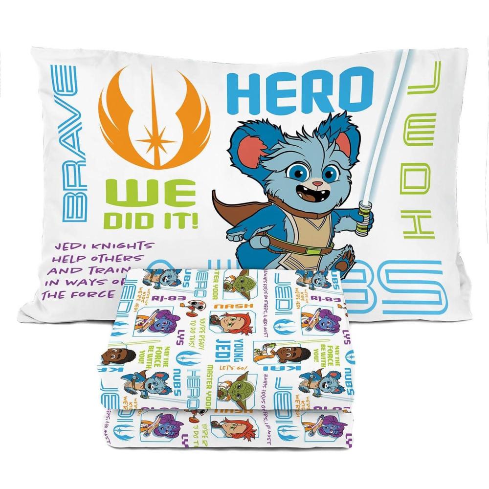 imageSunny Side Up Bluey ampamp Friends Full Sheet Set  4 Piece Kids Bedding Set Includes Pillow Cover  Super Soft Microfiber SheetsMulti  Young Jedi Adventures