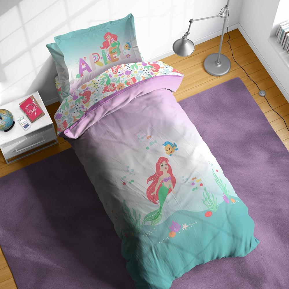 imageSunny Side Up Bluey ampamp Friends Toddler Comforter Set 4 Piece Preschool Bedding Includes Comforter Sheets ampamp Pillow Cover Super Soft Microfiber Bed SetMulti Little Mermaid
