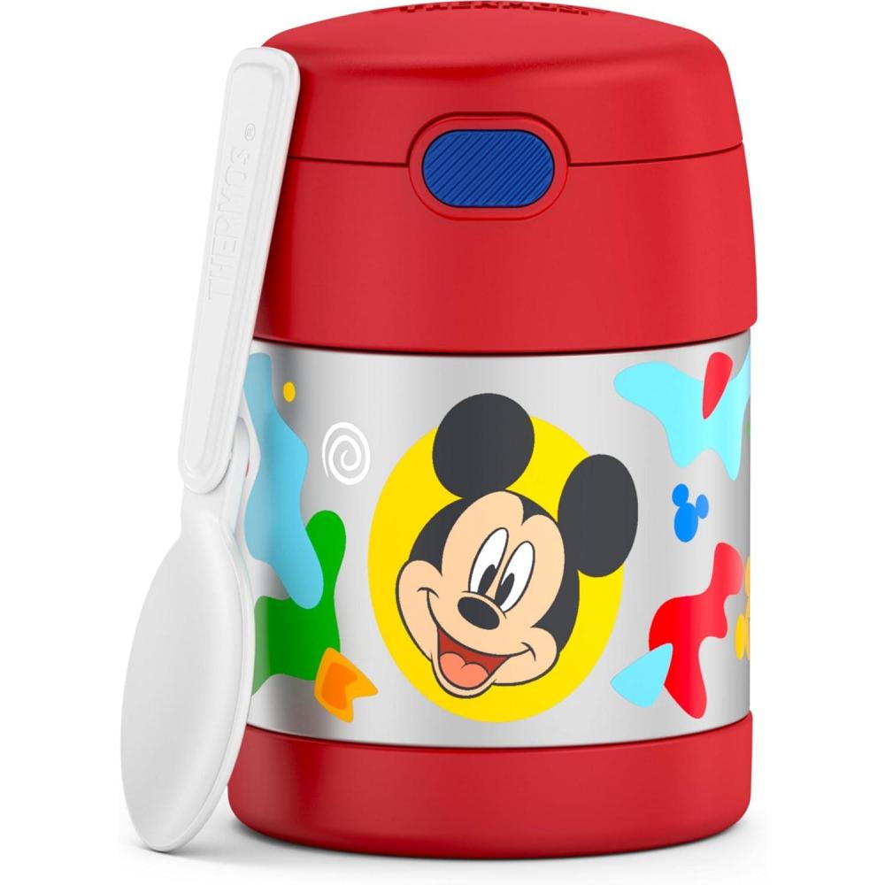 imageTHERMOS FUNTAINER Insulated Food Jar 10 Ounce Kid Friendly Food Jar with Foldable Spoon BlueyPRESCHOOL MICKEY