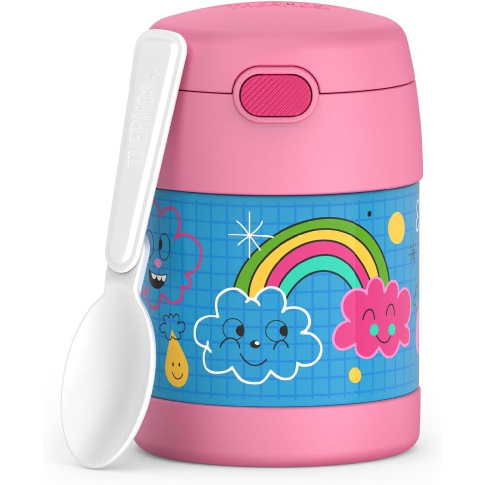 imageTHERMOS FUNTAINER Insulated Food Jar 10 Ounce Kid Friendly Food Jar with Foldable Spoon BlueySketchbook
