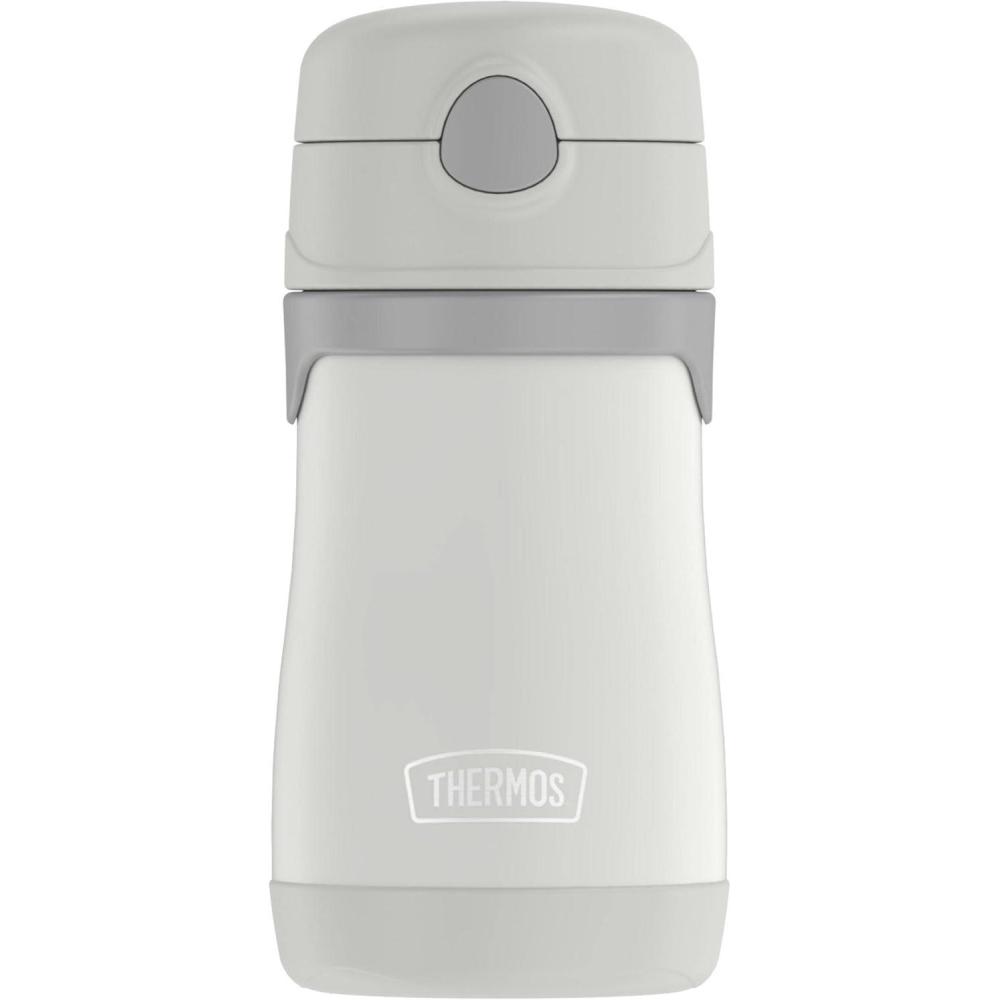 imageThermos Baby 10 oz Stainless Steel Bottle with popup straw BlueyGray