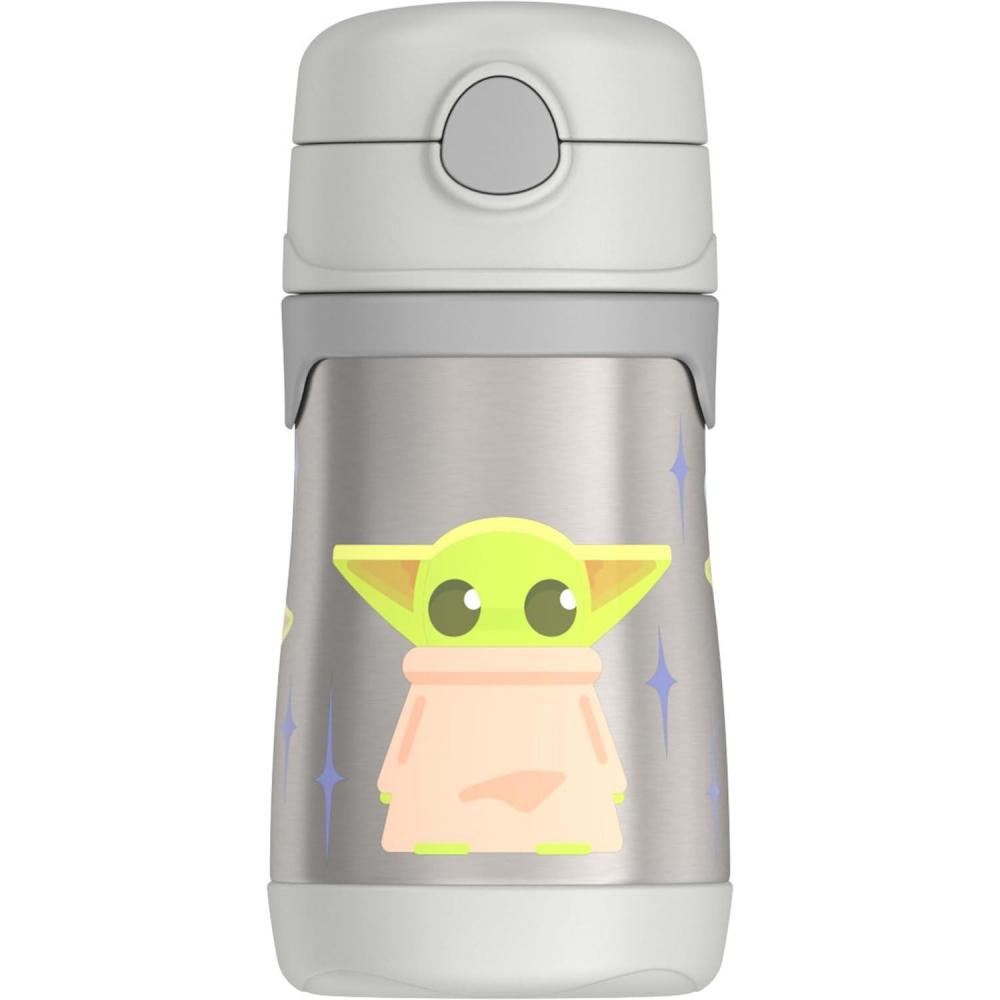 imageThermos Baby 10 oz Stainless Steel Bottle with popup straw BlueyTHE MANDALORIAN