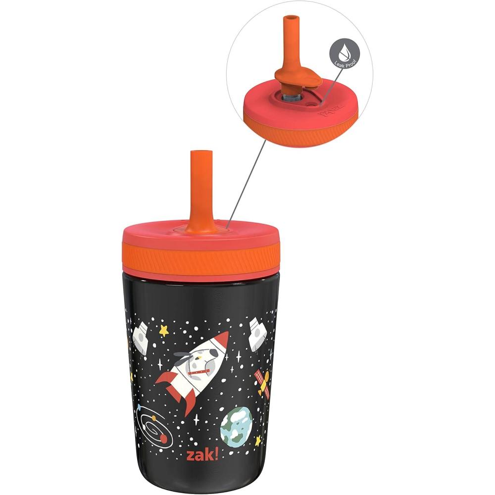 imageZak Designs Bluey Kelso Toddler Cups For Travel or At Home 12oz Vacuum Insulated Stainless Steel Sippy Cup With LeakProof Design is Perfect For Kids Bluey Bingo Grandad MortSpaceships