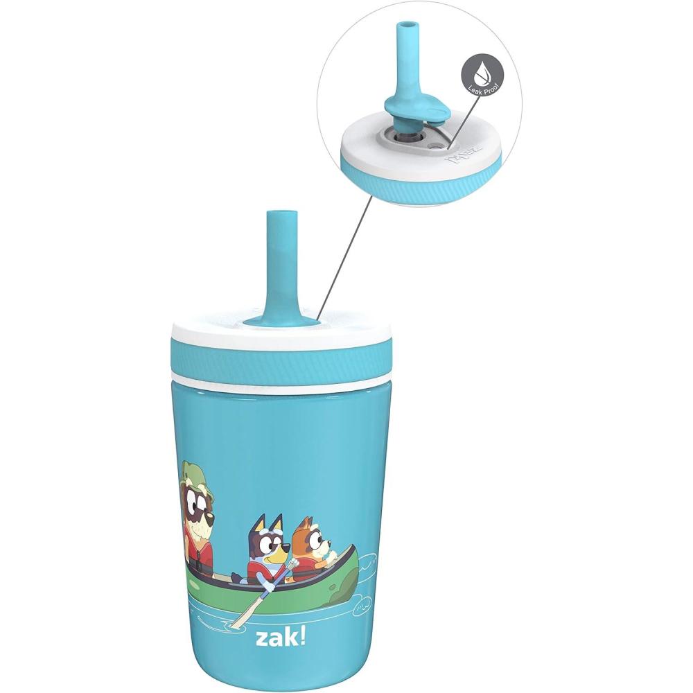imageZak Designs Bluey Kelso Toddler Cups For Travel or At Home 12oz Vacuum Insulated Stainless Steel Sippy Cup With LeakProof Design is Perfect For Kids Bluey Bingo Grandad MortBluey