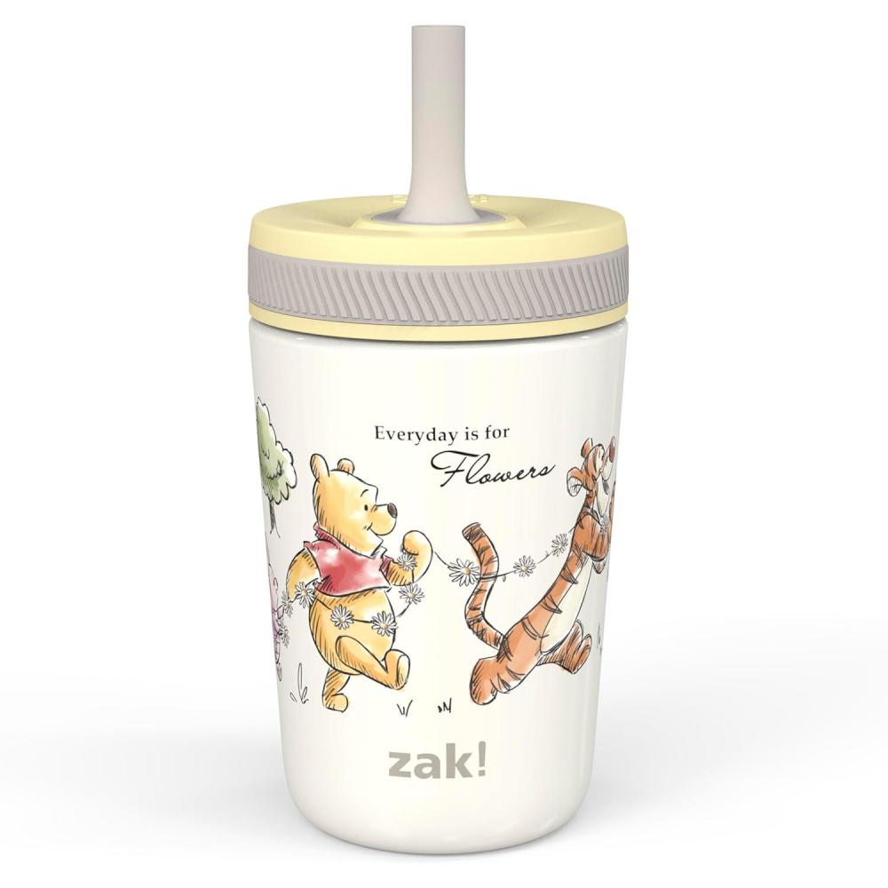 imageZak Designs Bluey Kelso Toddler Cups For Travel or At Home 12oz Vacuum Insulated Stainless Steel Sippy Cup With LeakProof Design is Perfect For Kids Bluey Bingo Grandad MortWinnie the Pooh Friends