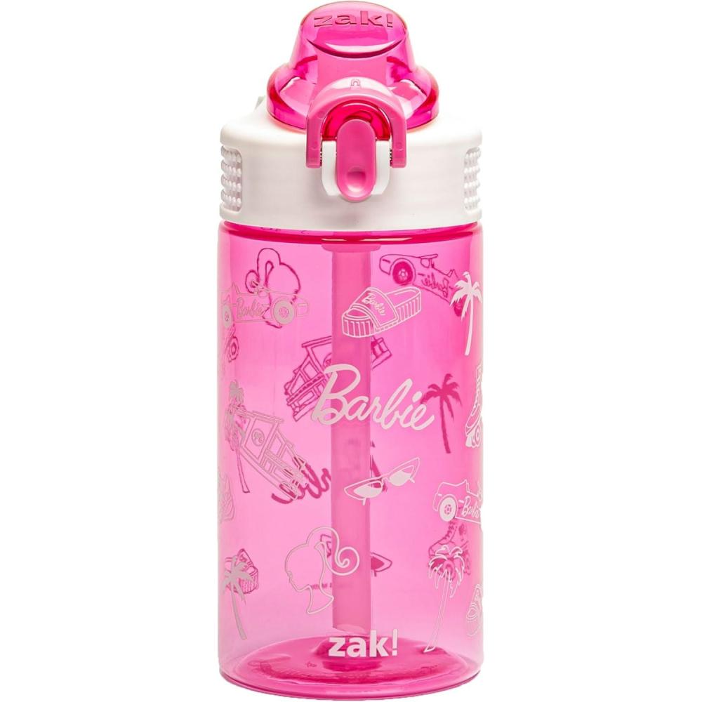 imageZak Designs Bluey Sage Kids Water Bottle For School or Travel 16oz Durable Plastic Water Bottle With Straw Handle and LeakProof PopUp Spout Cover Bluey ampamp BingoBarbie